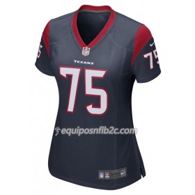 Camiseta Mujer NFL Houston Texans Vince Wilfork 75 Nike Azul 